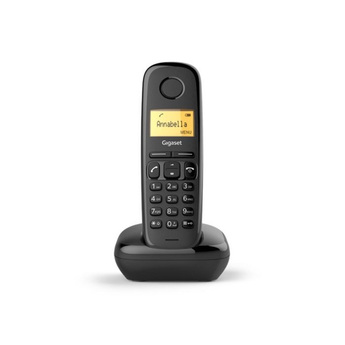 Радиотелефон DECT Gigaset A170, АОН, Caller ID, ускоренный набор, 50 номеров, ECO, черный - фото 51384298