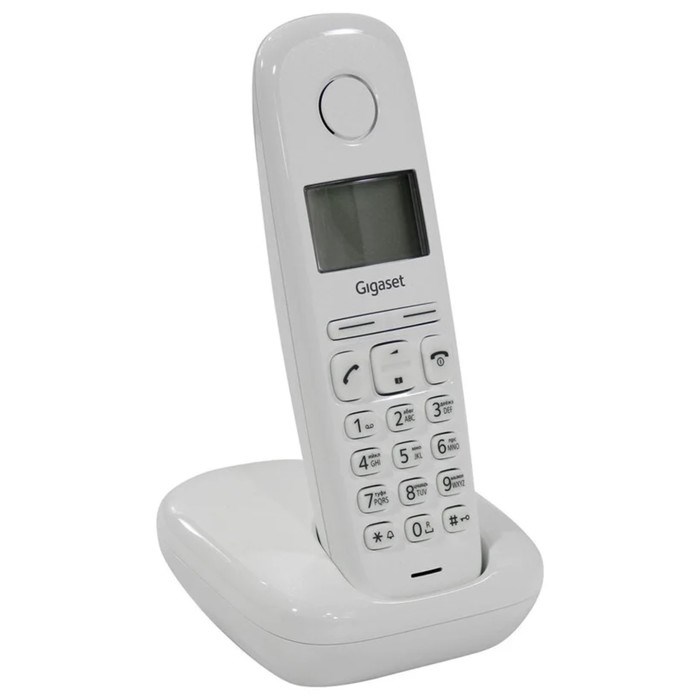 Радиотелефон DECT Gigaset A170, АОН, Caller ID, ускоренный набор, 50 номеров, ECO, белый - фото 51384331