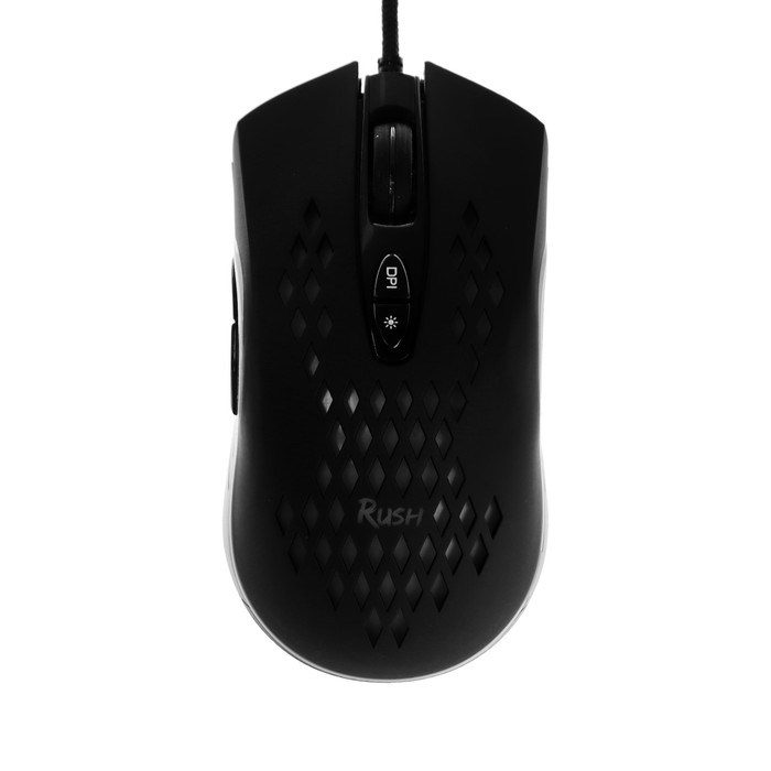 Мышь Smartbuy RUSH Incerto, игровая, проводная, подсветка, 3200 dpi, 7 кнопок, USB, чёрная - фото 51384444