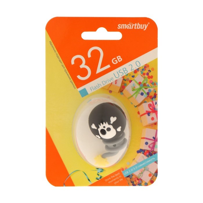Флешка Smartbuy Wild series "Бомба", 32 Гб, USB 2.0, чт до 25 Мб/с, зап до 15 Мб/с, черная - фото 51384525 Флешка Smartbuy Wild series "Бомба", 32 Гб, USB 2.0, чт до 25 Мб/с, зап до 15 Мб/с, черная - фото 51384525