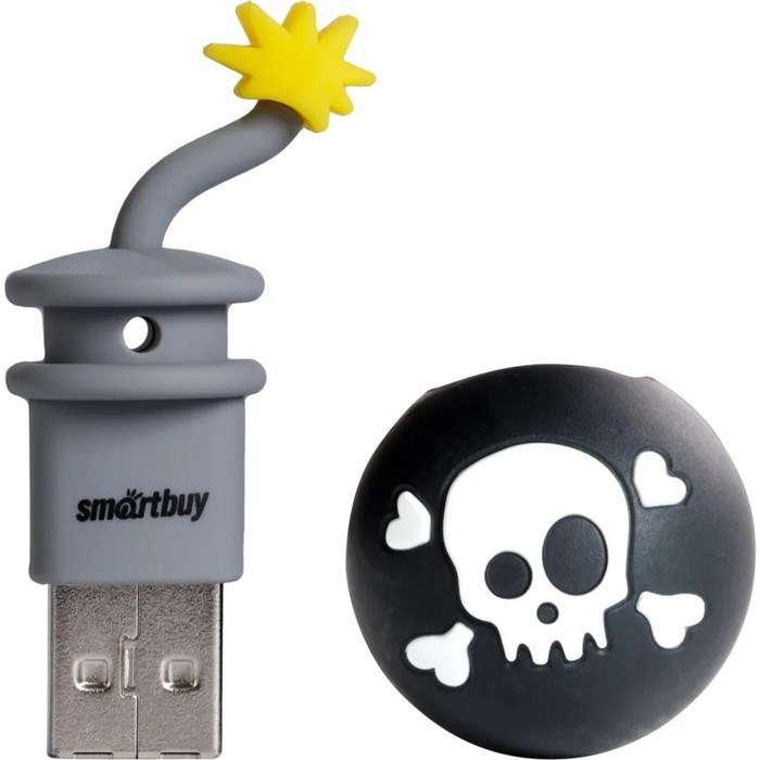 Флешка Smartbuy Wild series "Бомба", 32 Гб, USB 2.0, чт до 25 Мб/с, зап до 15 Мб/с, черная - фото 51384527 Флешка Smartbuy Wild series "Бомба", 32 Гб, USB 2.0, чт до 25 Мб/с, зап до 15 Мб/с, черная - фото 51384527