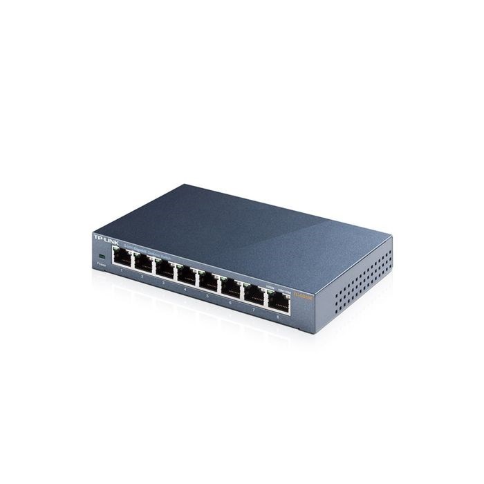 Коммутатор TP-Link TL-SG108 неуправляемый настольный 8x10/100/1000BASE-T - фото 51385717