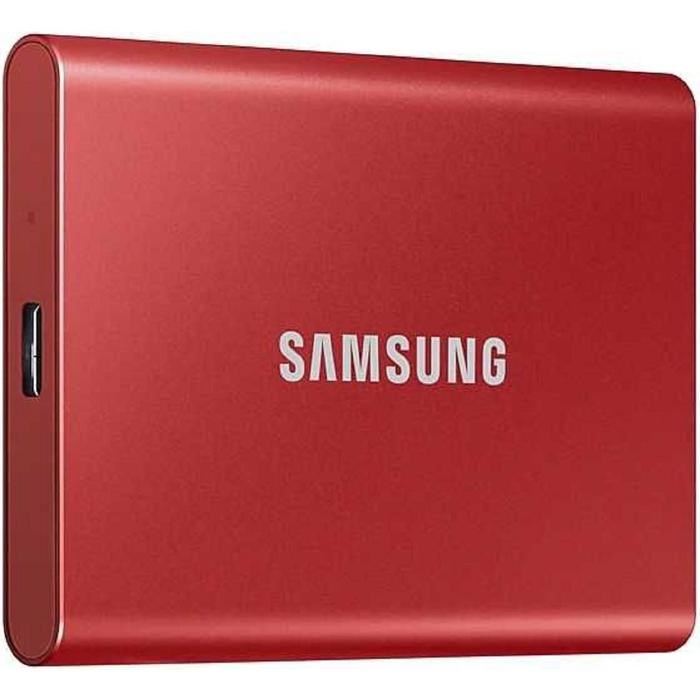 Накопитель SSD Samsung MU-PC1T0R/WW T7, 1.8", 1Тб, USB Type-C, красный - фото 51385821