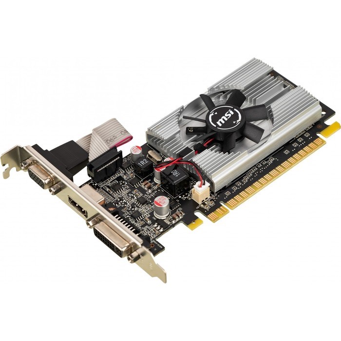 Видеокарта MSI PCI-E N210-1GD3/LP GeForce 210, 1 Гб, 64 Bit, DDR3, 460/800, DVI, HDMI , Ret   787738 - фото 51385849