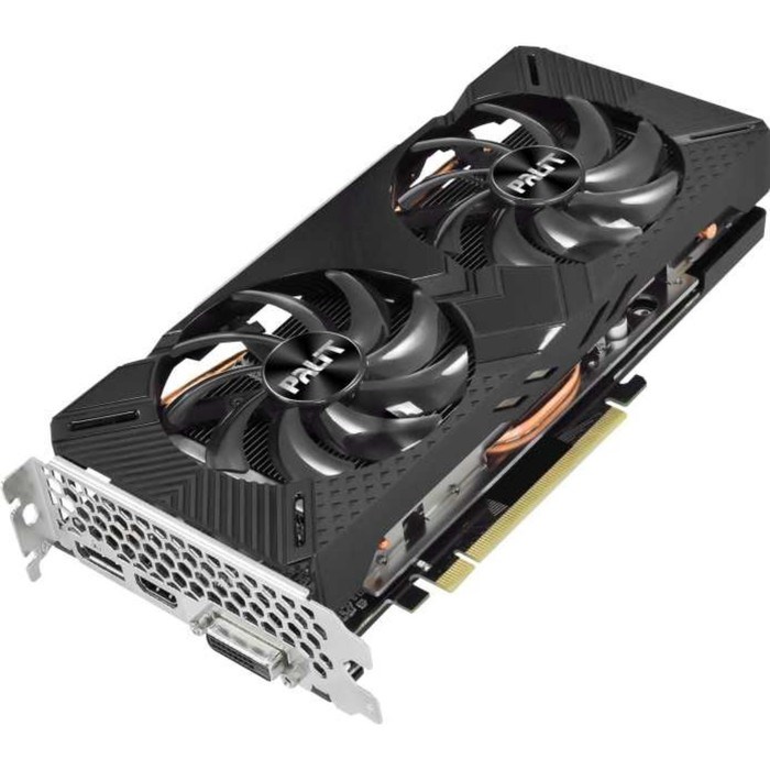 Видеокарта Palit PA-GTX1660SUPER GP 6G, GeForce GTX 1660SUPER 6Gb, GDDR6, DVI, HDMI, DP - фото 51385894