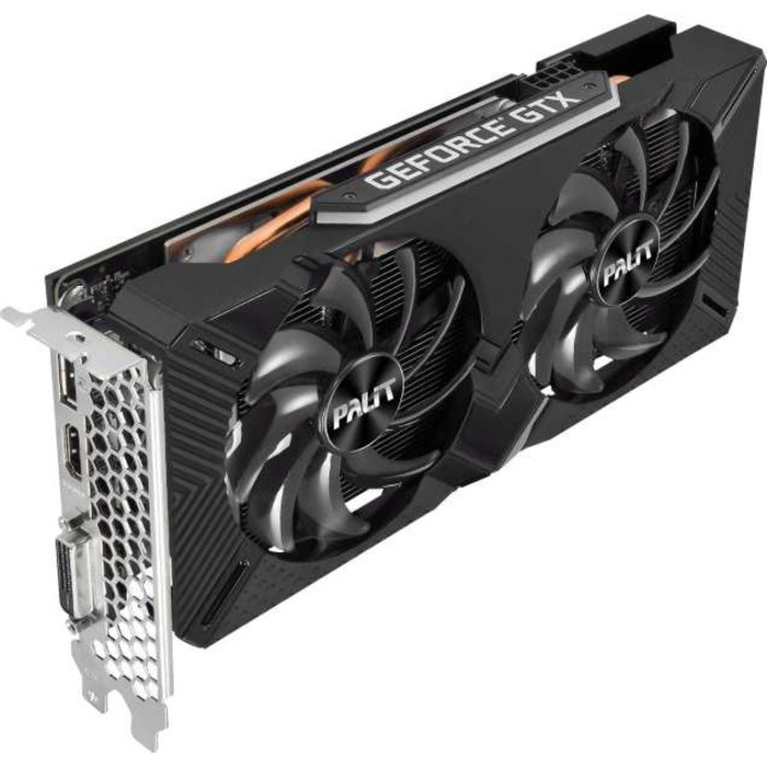 Видеокарта Palit PA-GTX1660SUPER GP 6G, GeForce GTX 1660SUPER 6Gb, GDDR6, DVI, HDMI, DP - фото 51385899