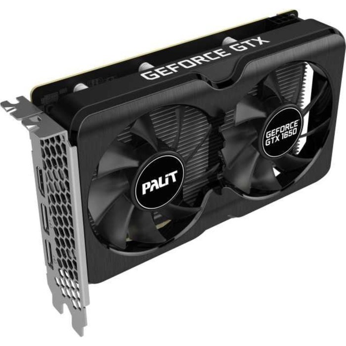 Видеокарта Palit PA-GTX1650 GP 4G D6, GeForce GTX 1650, 4Gb, GDDR6, HDMI, DP - фото 51385905