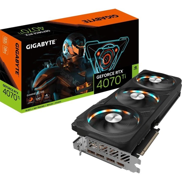 Видеокарта Gigabyte GV-N407TGAMING OC-12GD, RTX 4070TI 12 Гб, GDDR6X, HDMI, DP - фото 51386047