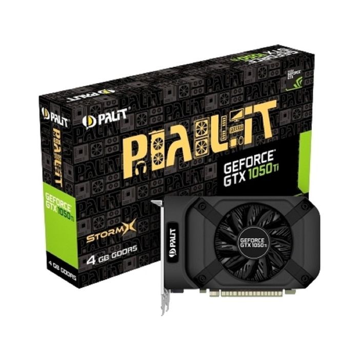 Видеокарта Palit GeForce GTX 1050TI StormX 4G,128bit,GDDR5,1290/7000,Ret - фото 51386204