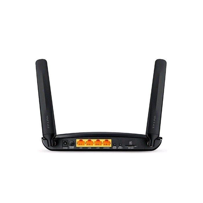 Wi-Fi роутер беспроводной TP-Link TL-MR6400 N300, 10/100 Мбит, 4G cat.4, чёрный - фото 51386287