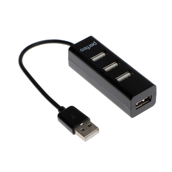 Разветвитель USB (Hub) Perfeo PF-HYD-6010H, 4 порта, USB 2.0, черный - фото 51386445