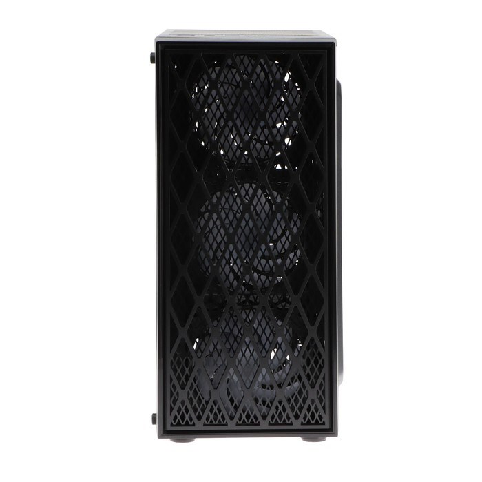 Корпус ExeGate Miditower EVO-8243, без БП, ATX, 2хUSB 2.0, 1хUSB 3.0, подсветка, чёрный - фото 51386466