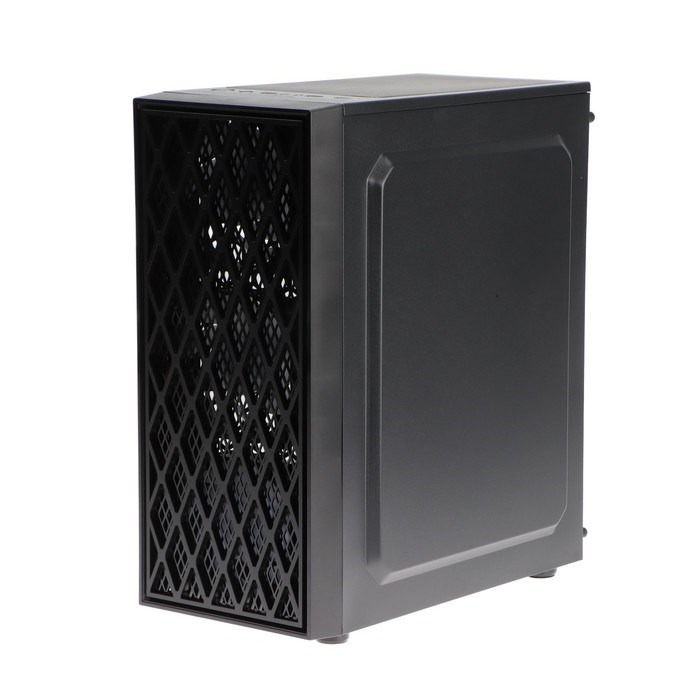 Корпус ExeGate Miditower EVO-8243, без БП, ATX, 2хUSB 2.0, 1хUSB 3.0, подсветка, чёрный - фото 51386467