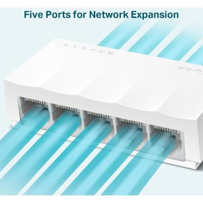 Коммутатор TP-Link LS1005, неуправляемый, 5x10/100BASE-TХ - фото 51386491