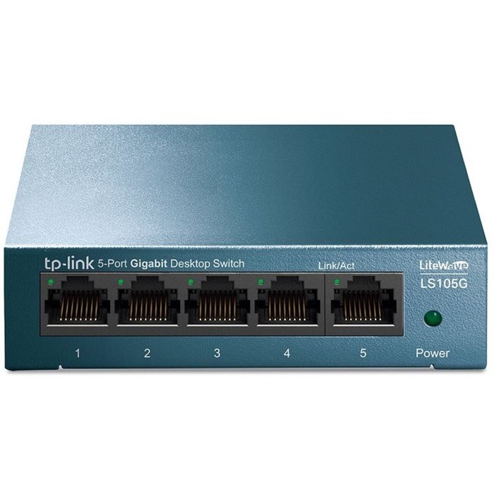 Коммутатор TP-Link LS105G, неуправляемый, 5х10/100/1000BASE-T - фото 51386505