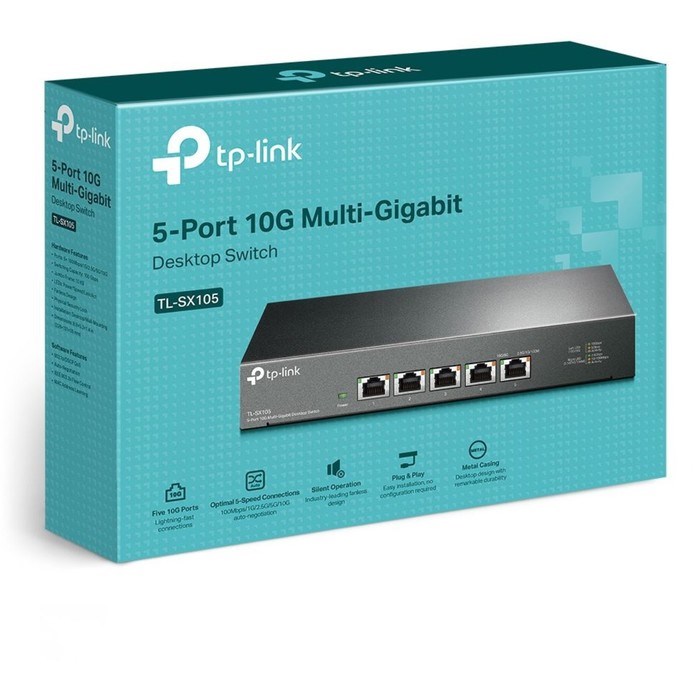 Коммутатор TP-Link TL-SX105, неуправляемый, 5х10/100/1000BASE-T - фото 51386529