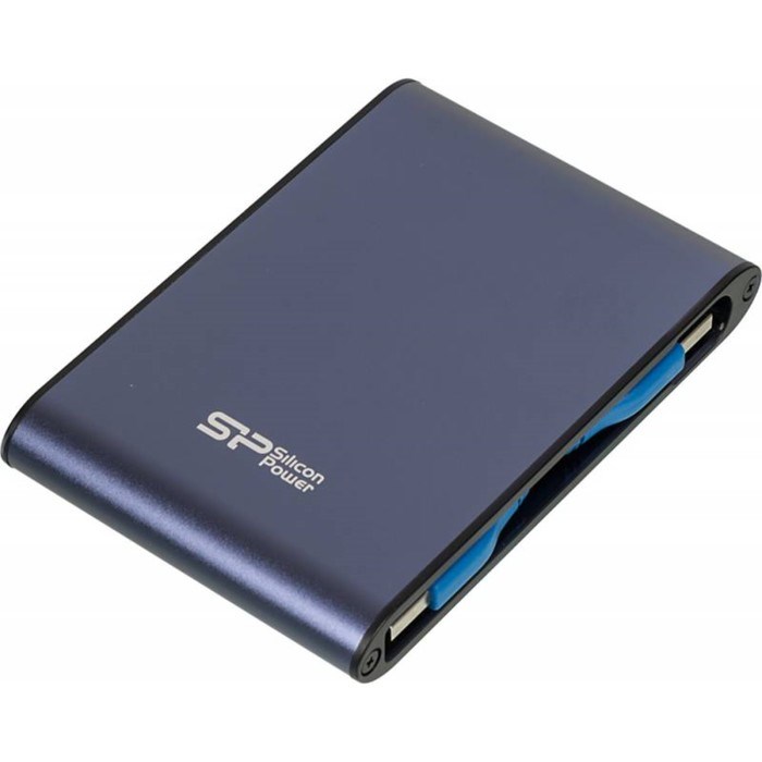 Внешний жесткий диск Silicon Power SP020TBPHDA80S3B A80 Armor, 2 Тб, USB 3.0, 2.5", синий - фото 51386642