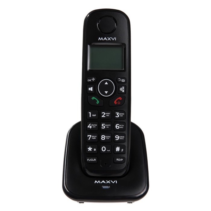 Радиотелефон DECT Maxvi GA-01, Caller ID, интерком, спикерофон, АОН, конференц-связь, черный - фото 51386685