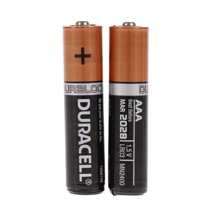 Батарейка алкалиновая Duracell Basic, AAA, LR03-8BL, 1.5В, блистер, 8 шт. - фото 51386795