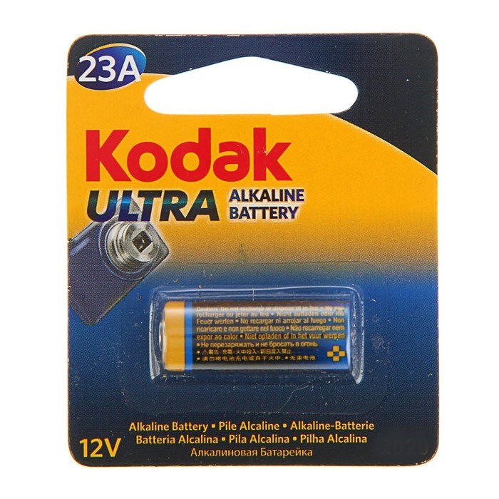 Батарейка алкалиновая Kodak Ultra, А23 (23A)-1BL, 12В, блистер, 1шт. - фото 51387326