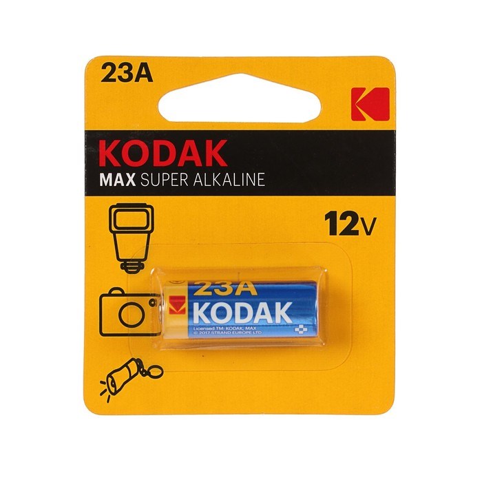 Батарейка алкалиновая Kodak Ultra, А23 (23A)-1BL, 12В, блистер, 1шт. - фото 51387327