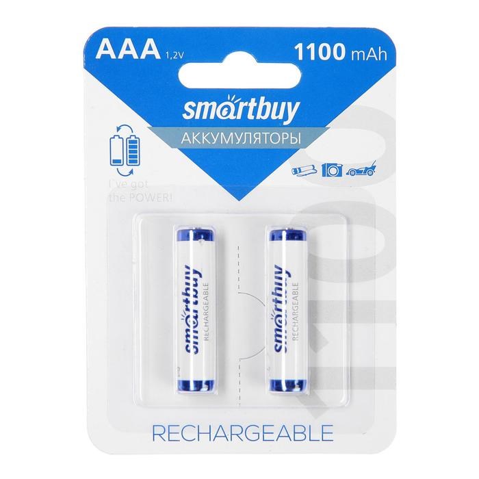 Аккумулятор Smartbuy, Ni-Mh, AAA, HR03-2BL, 1.2В, 1100 мАч, блистер, 2 шт. - фото 51387498