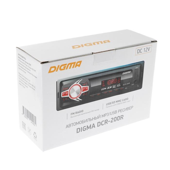 Автомагнитола Digma DCR-200 R - фото 51387657