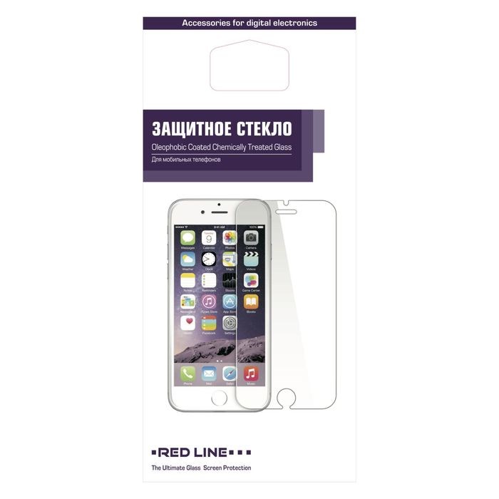 Защитное стекло для экрана Redline для Apple iPhone 5/5s/5c - фото 51387865