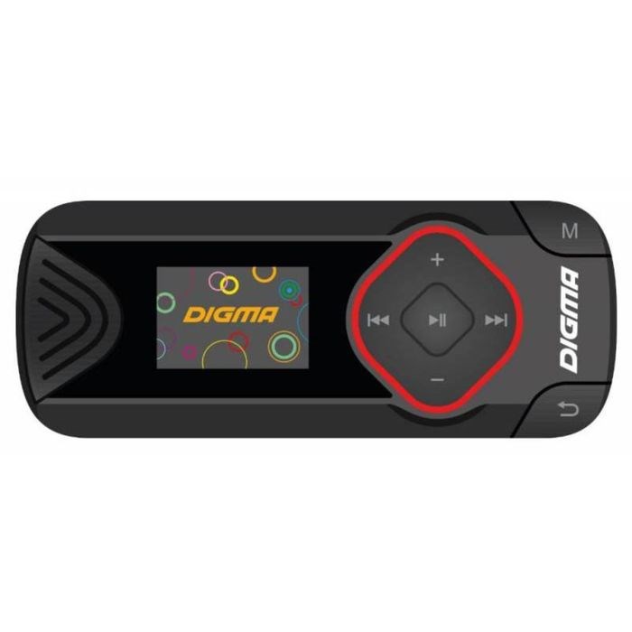 Плеер Flash Digma R3, 8 Гб, 0.8", FM, micro SD, micro SDHC,clip, черный - фото 51388010