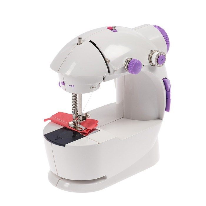 Швейная машинка Luazon LSH-03, 6 Вт, полуавтомат, 2 скорости, 4xАА или 220 В, белая - фото 51388419