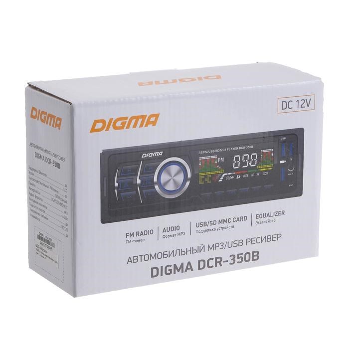 Автомагнитола Digma DCR-350B, Bluetooth - фото 51388514