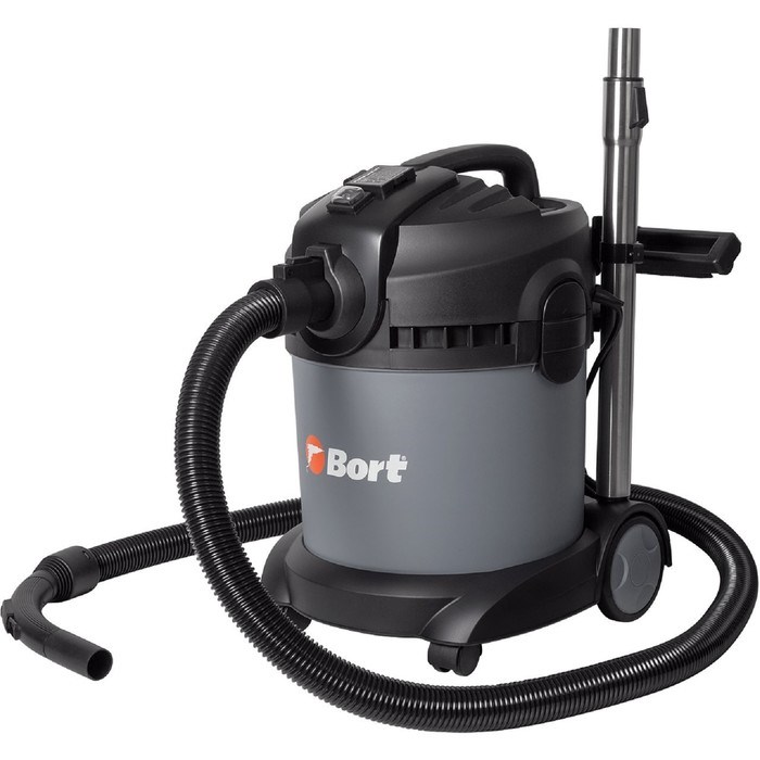 Пылесос Bort BAX-1520-Smart Clean, 1400/300 Вт, сухая/влажная уборка, 20 л, серый - фото 51388849