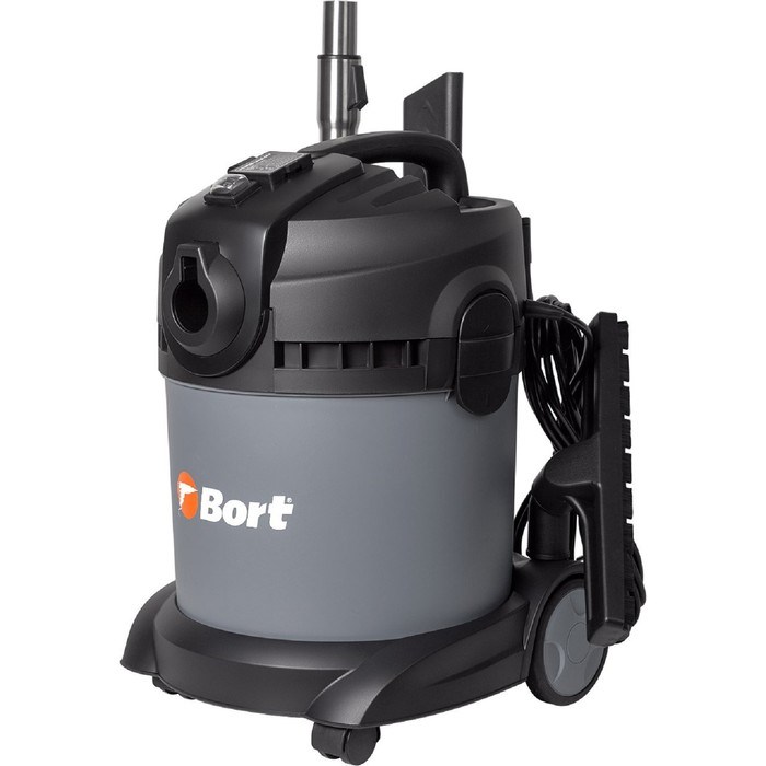 Пылесос Bort BAX-1520-Smart Clean, 1400/300 Вт, сухая/влажная уборка, 20 л, серый - фото 51388850