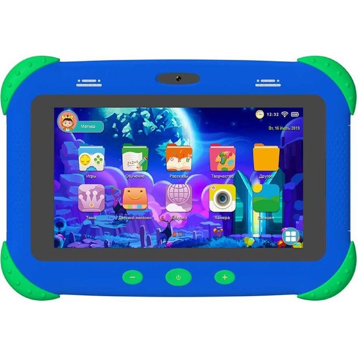 Планшет Digma Citi Kids MT8321, RAM2Гб,  ROM32, 7", 3G, 2Mpix, 0.3Mpix, Android 9.0, синий - фото 51388864