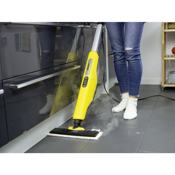 Паровая швабра Karcher SC 3 Upright Easyfix, 1600 Вт, 500 мл, шнур 5 м, жёлтая - фото 51389074