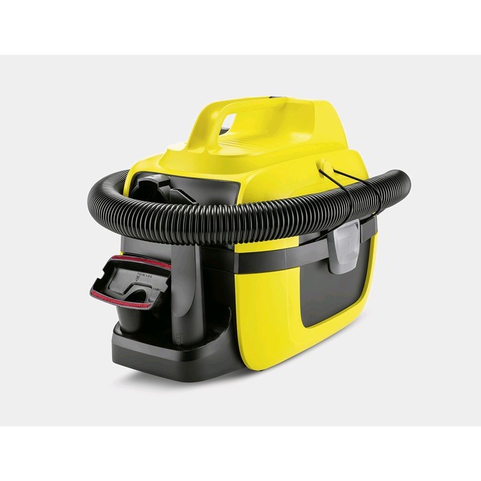 Пылесос Karcher WD1 Compact Battery, беспроводной, 230 Вт, 7 л, шланг 1.2 м, чёрно-жёлтый - фото 51389376