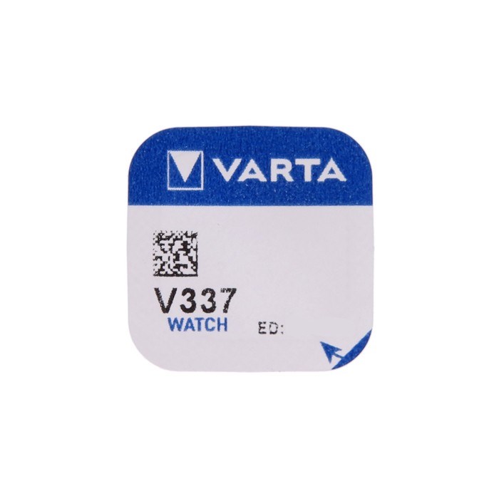 Батарейка цинковая Varta, V337 (SR416SW)-1BL, 1.55В , блистер, 1 шт. - фото 51389445