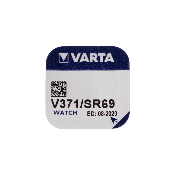 Батарейка цинковая Varta, V371 (SR920SW/G6)-1BL, 1.55В , блистер, 1 шт. - фото 51389454