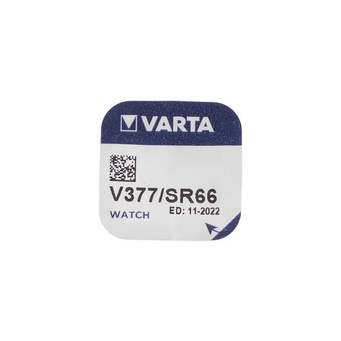 Батарейка цинковая Varta, V377 (SR626SW/SR66/G4)-1BL, 1.55В , блистер, 1 шт. - фото 51389458