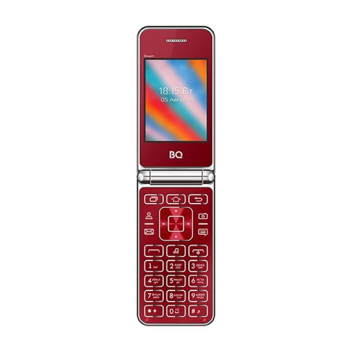 Сотовый телефон BQ M-2445 Dream, 2.4", 2 sim, 32Мб, microSD, 800 мАч, красный - фото 51390690