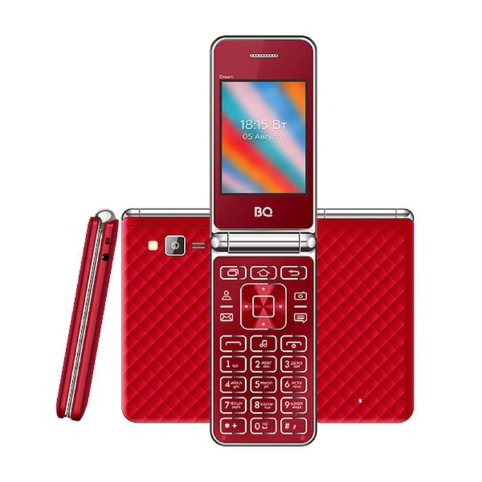 Сотовый телефон BQ M-2445 Dream, 2.4", 2 sim, 32Мб, microSD, 800 мАч, красный - фото 51390691