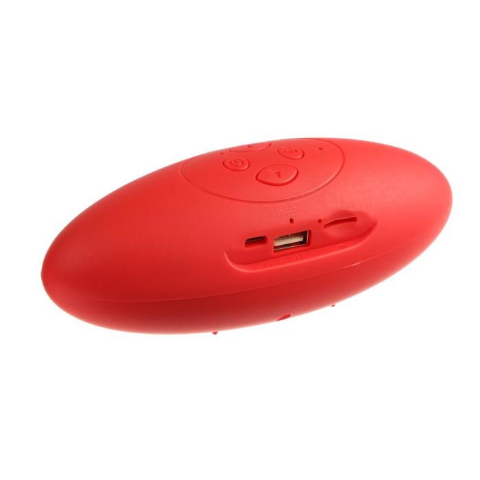 Портативная колонка LuazON Hi-Tech15, Bluetooth, 3 Вт, USB, microSD, красная - фото 51390709