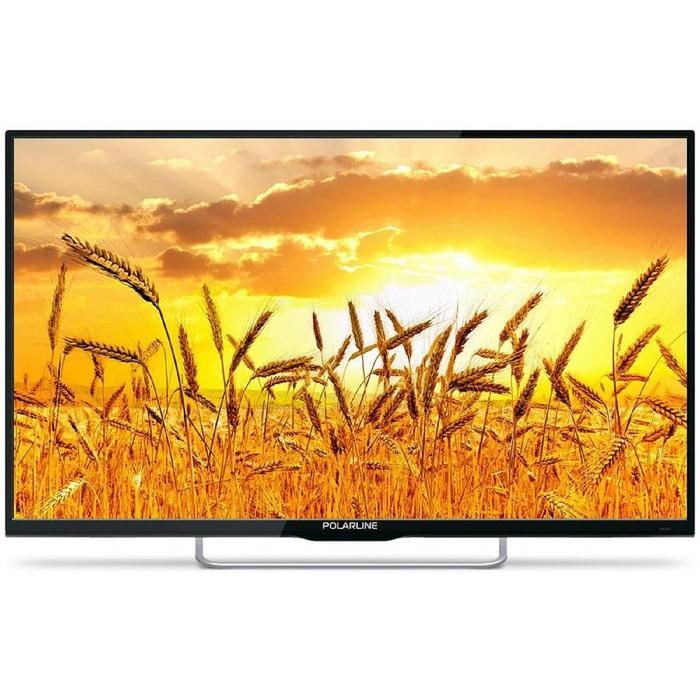 Телевизор PolarLine 32PL13TC-SM, 32", 1366х768, DVB-T2/C, 3xHDMI, 2xUSB, SmartTV, чёрный - фото 51390830