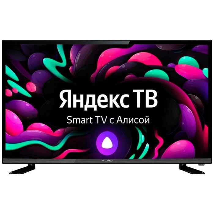 Телевизор Yuno ULX-32TCS226, 32", 1366x768,DVB-T2/C/S2, HDMI 3, USB 2, SmartTV, чёрный - фото 51391004