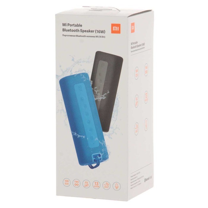 Портативная колонка Mi Portable Bluetooth Speaker (QBH4195GL), 16Вт, BT 5.0, 2600мАч, черная - фото 51391082