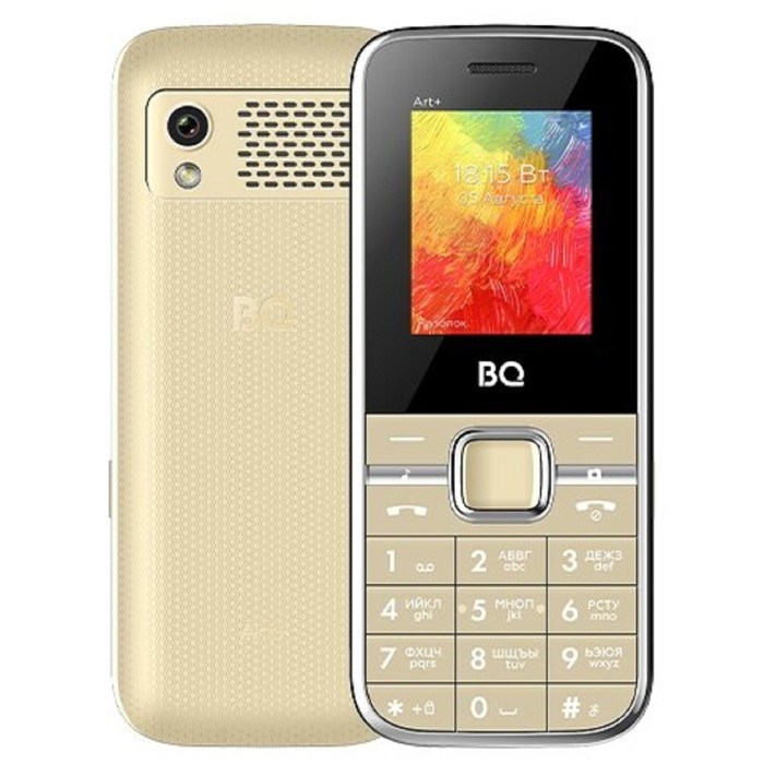 Сотовый телефон BQ 1868 Art+, 1.77", 2 sim, 32Мб, microSD, 0.08 Мп, 800 мАч, золотистый - фото 51391432