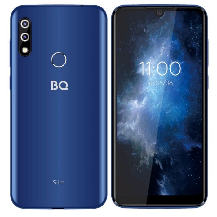 Смартфон BQ 6061L Slim, 6.09", IPS, 2 sim, 2Гб, 16Гб, 8 Мп, microSD, 3500 мАч, синий - фото 51391455