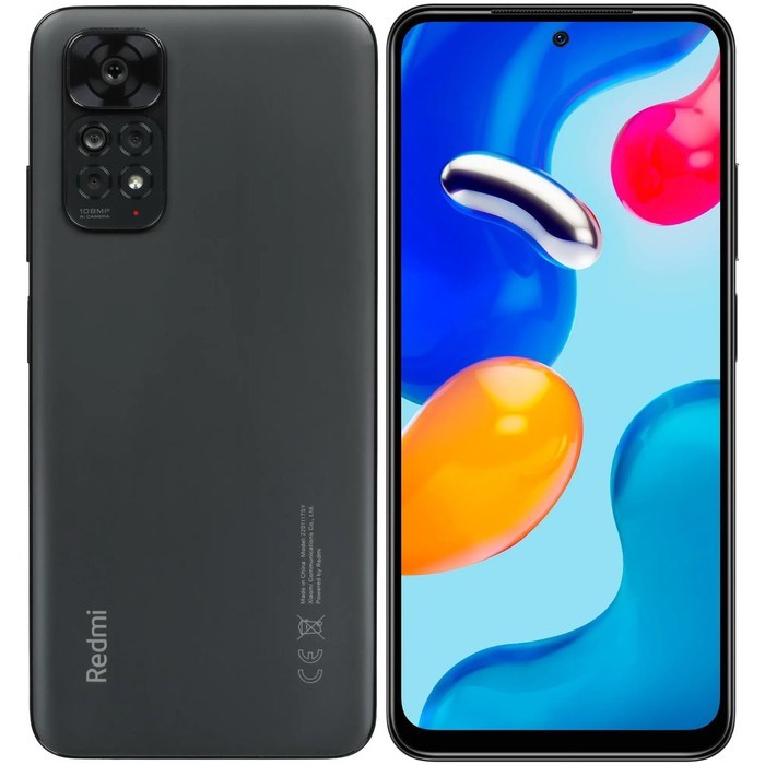 Смартфон Xiaomi Redmi Note 11S RU, 6.43", Amoled, 6 Гб, 128 Гб, 108 Мп, 5000мАч, NFC, серый - фото 51391740