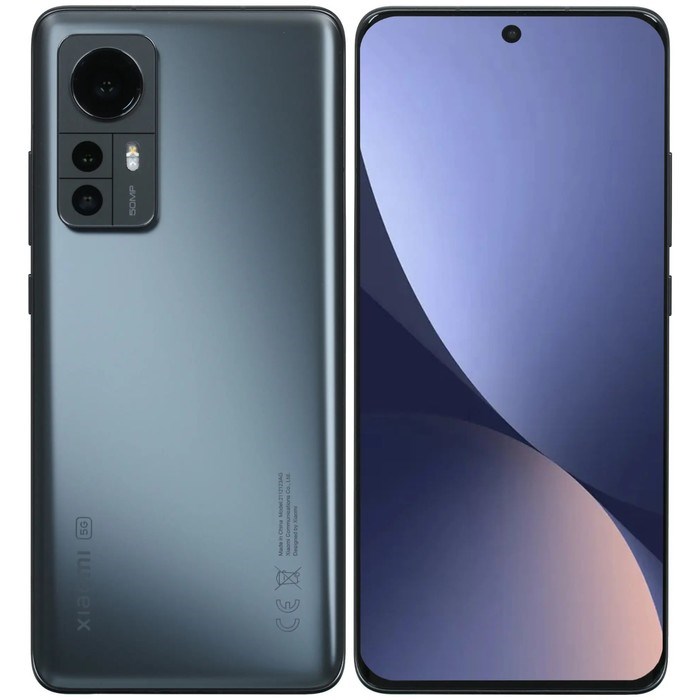 Смартфон Xiaomi 12X RU, 6.28", Amoled, 8 Гб, 256 Гб, 50 Мп, 32 Мп, 4500 мАч, NFC, серый - фото 51391751