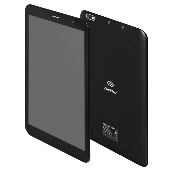 Планшет Digma CITI 8 E400, 8", IPS 1280x800, 1.6 ГГц, 2+32 Гб, 2 Мп, Android 10, чёрный - фото 51391826